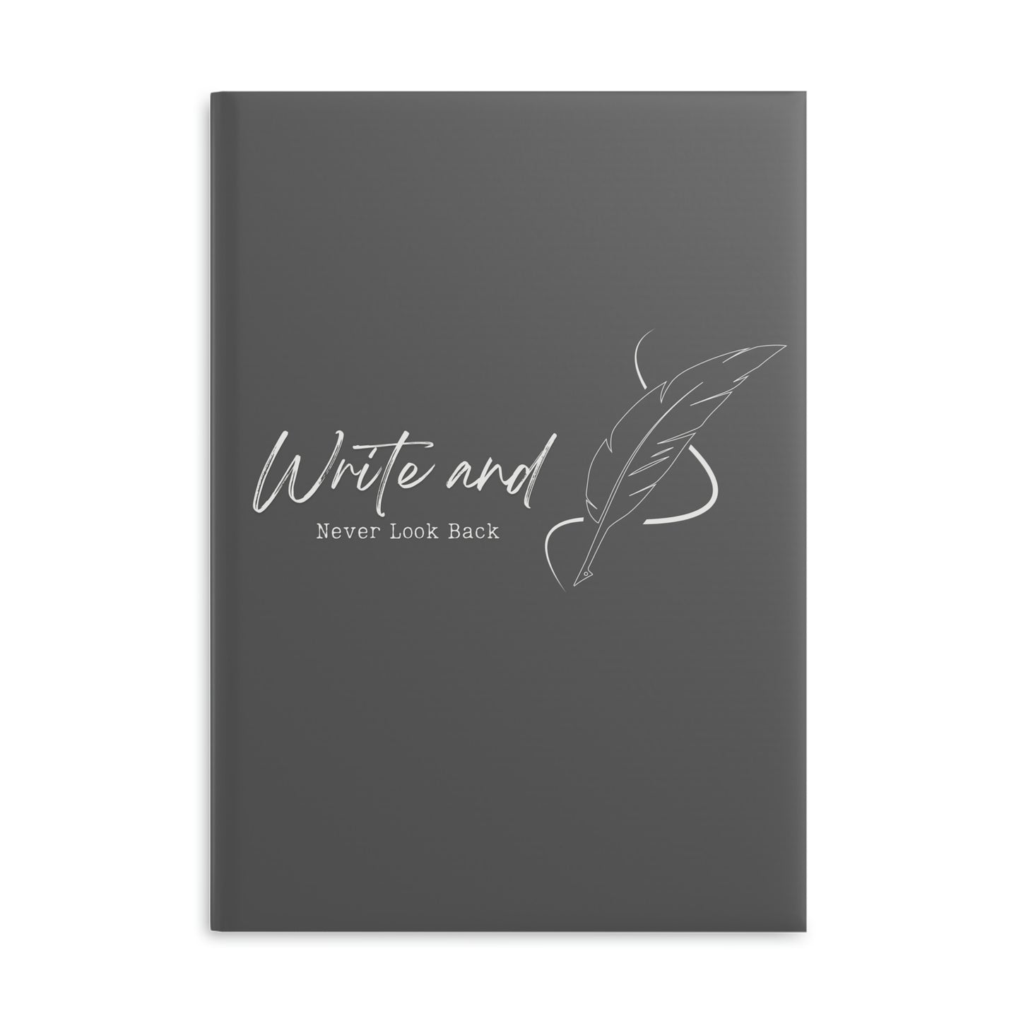 Hardcover Notebook with Puffy Covers (Gray) // Write and never look back // Write Out Loud