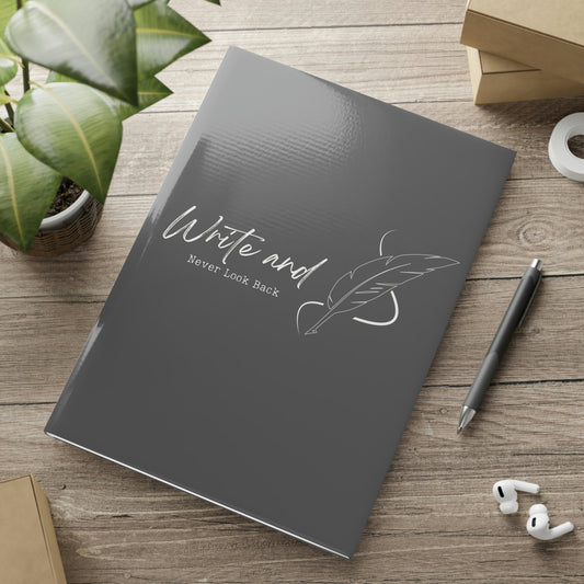 Hardcover Notebook with Puffy Covers (Gray) // Write and never look back // Write Out Loud