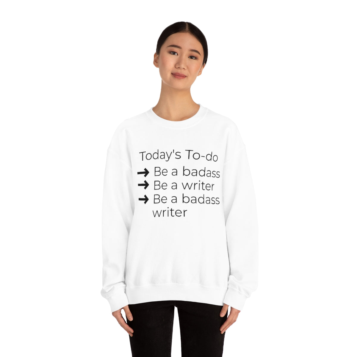 Today's To-do | Writer Gift | Writing T-shirt | Gifts for Writers | Unisex Heavy Blend™ Crewneck Sweatshirt
