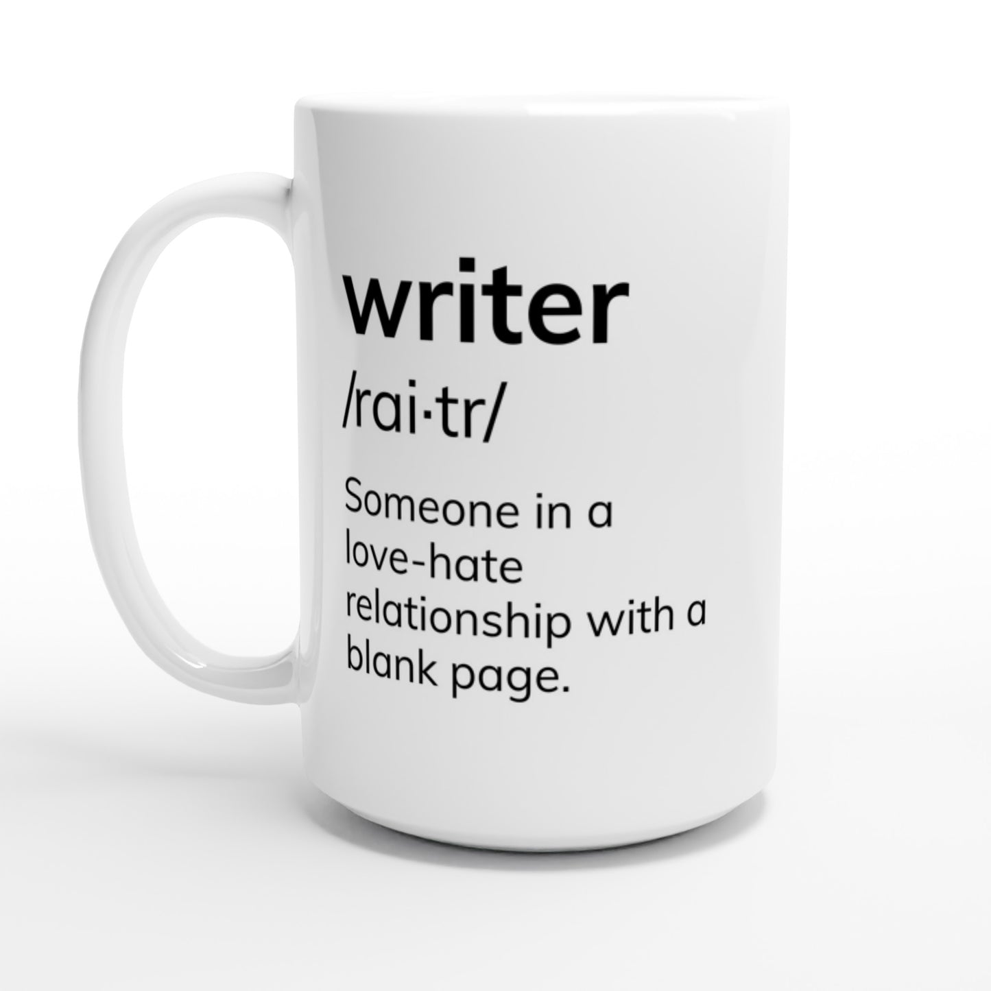 Writing-Related Coffee Mug // Writer: Someone in a love-hate relationship with a blank page
