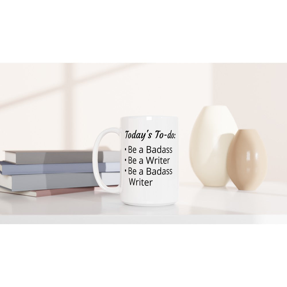Writing-themed Mug // Today's To-do